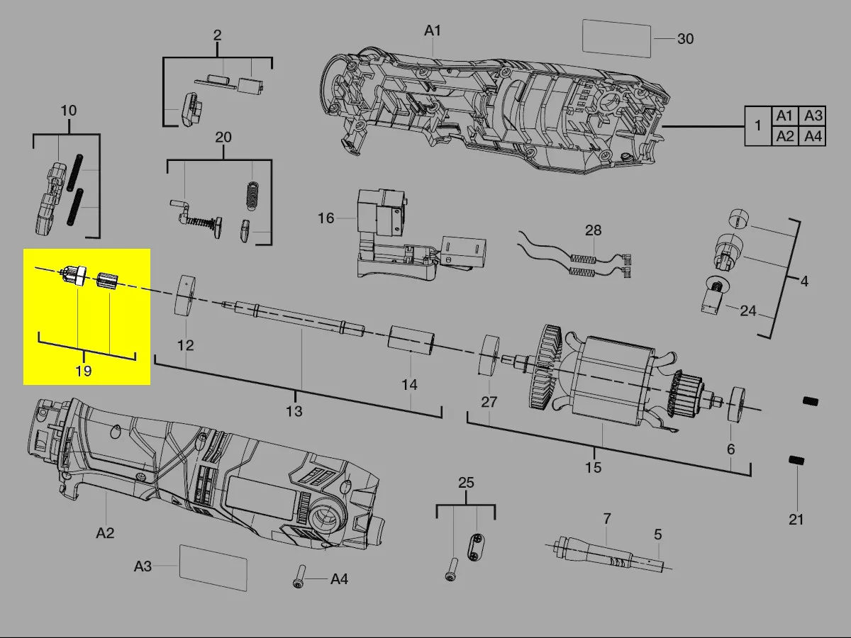 pignon transmission réf. 4931435625 AEG